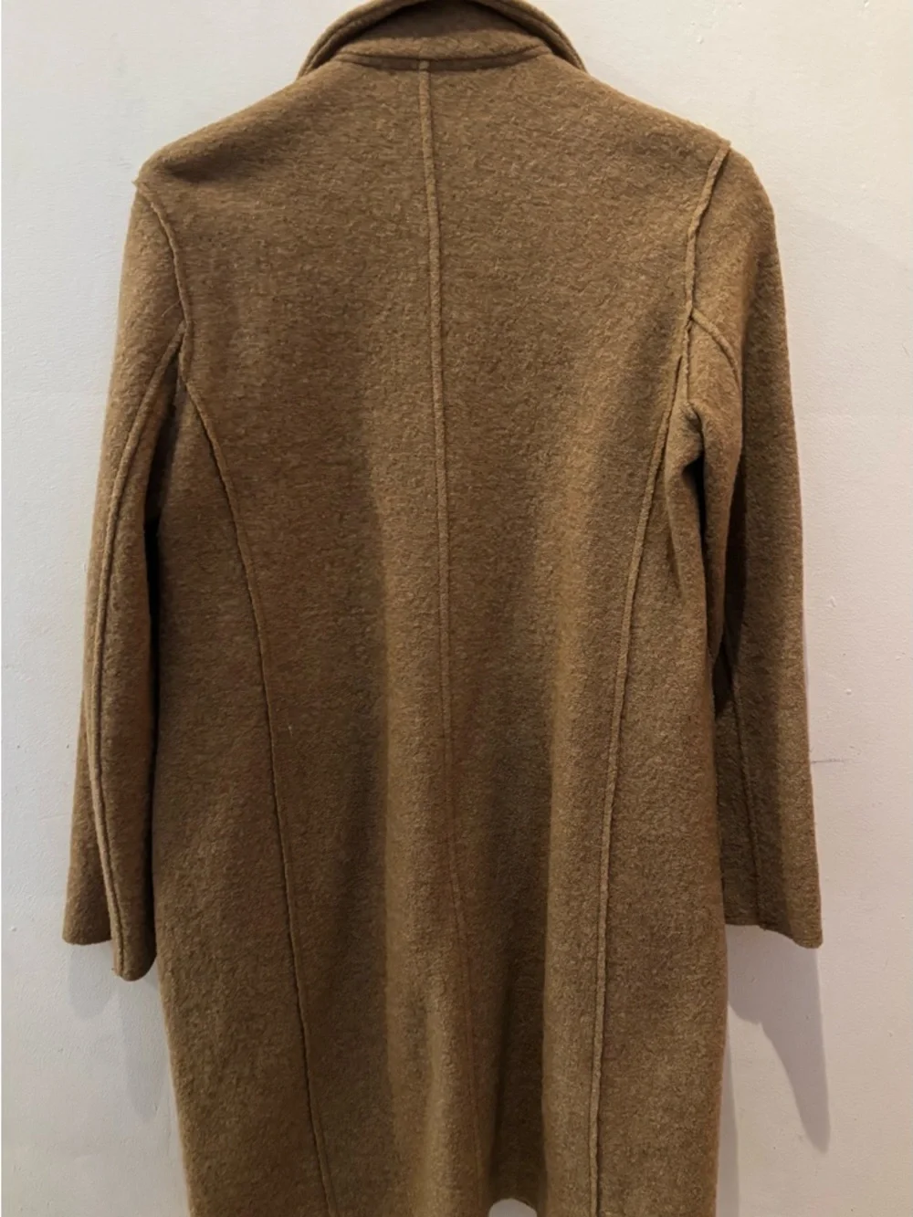 J. Crew Camel Wool-Blend Knee-Length Trench Coat - Picture 2 of 4